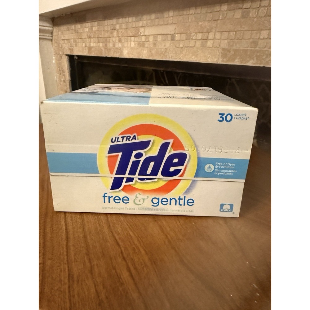 Tide Ultra Free & Gentle Powder Laundry Detergent 30 Loads 42 Oz New and Sealed - Picture 5 of 6